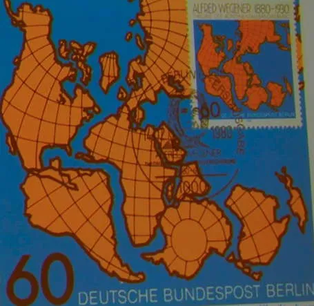 Timbre centenaire de Wegener Timbre de Wegener