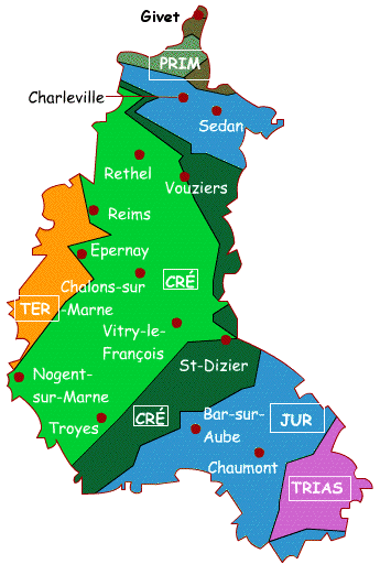 Carte géologique simplifiée Carte géologique