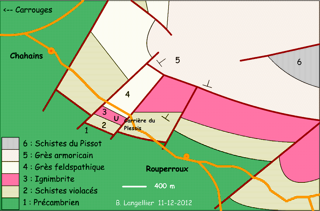 carte géologique Rouperroux