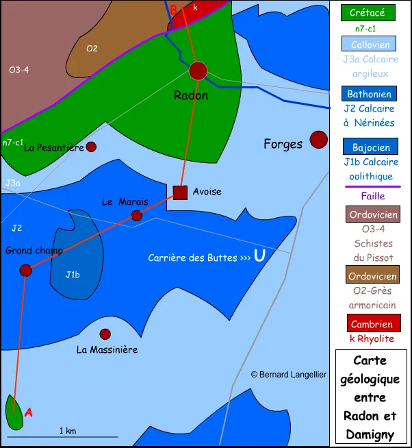 Radon carte géologique