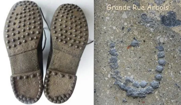 Chaussure cloutée de poilu