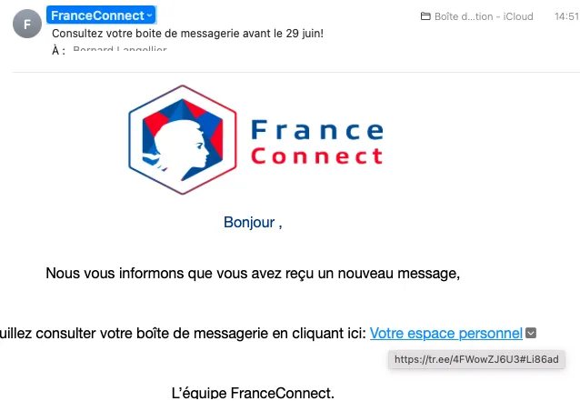 Phishing France Connect